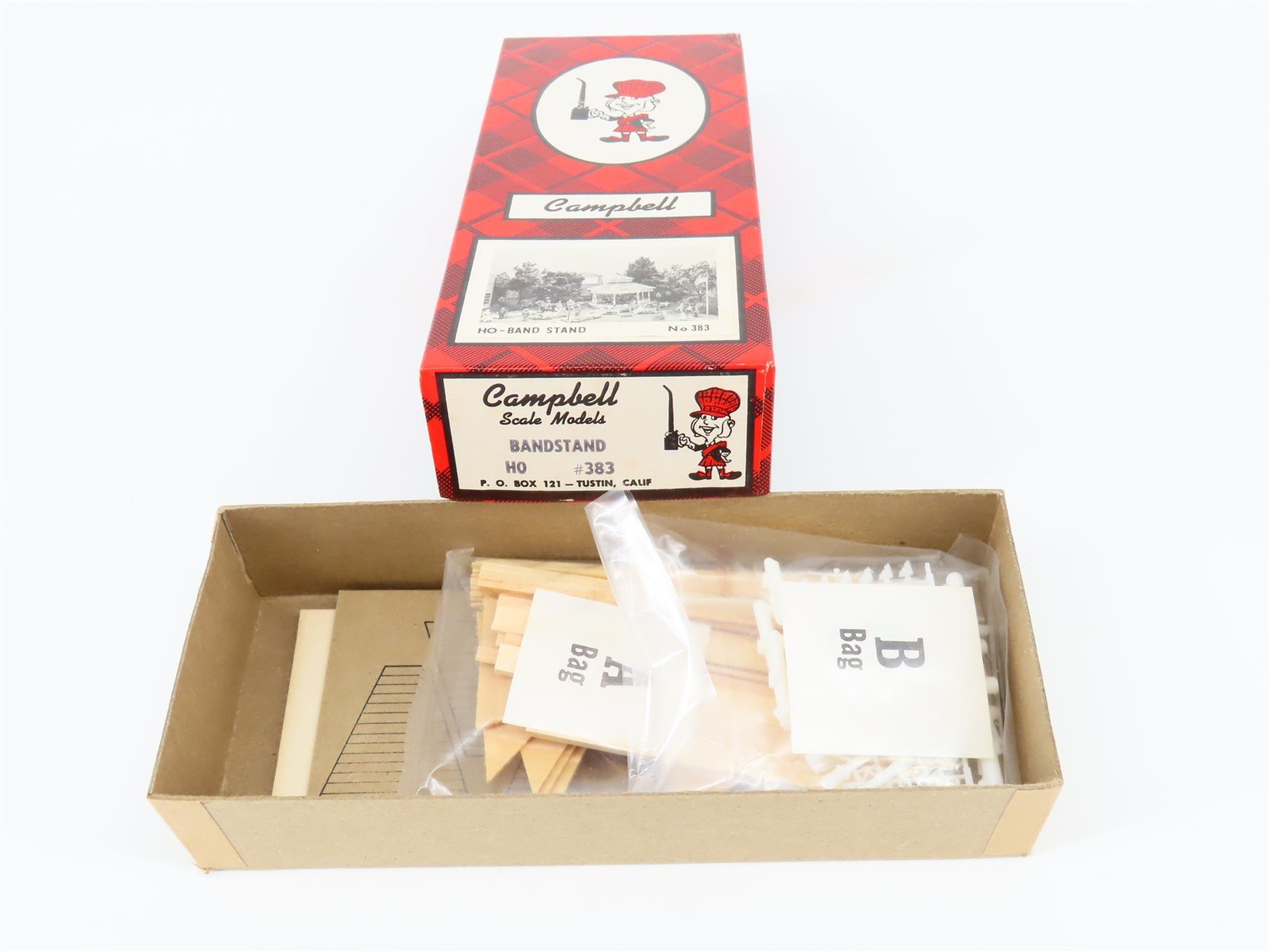 HO 1/87 Scale Campbell Scale Models Kit #383 Bandstand