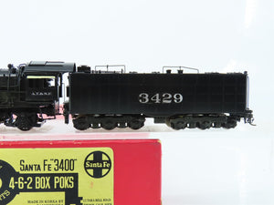 HO Scale Key/Samhongsa BRASS ATSF Santa Fe 4-6-2 Steam #3429 - Custom