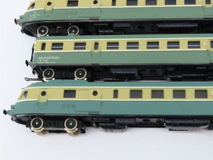 HO Scale Lima SNCF French Lyon-Vaise/Hausbergen 3-Unit Diesel Rail Car Set