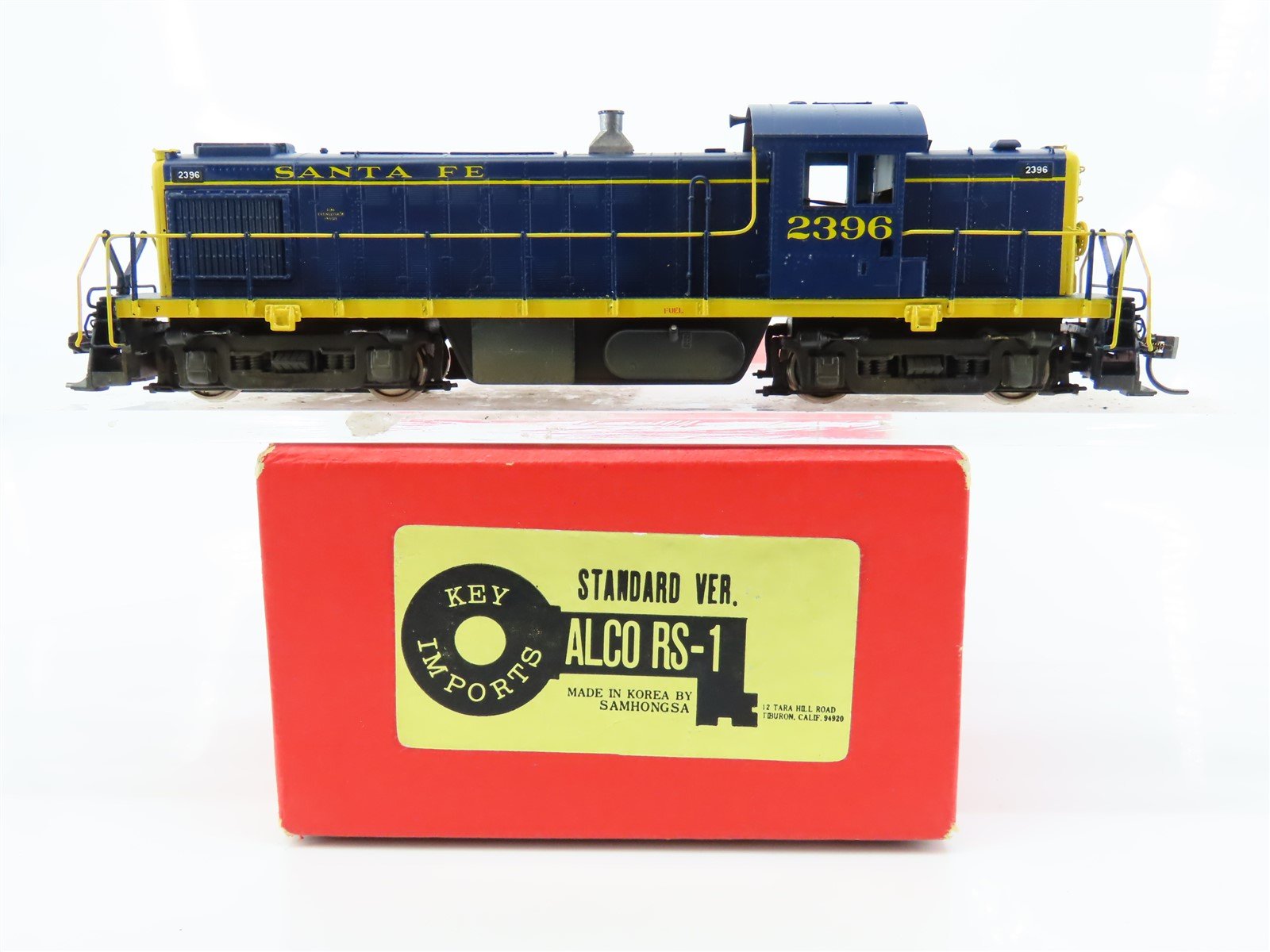 HO Scale Key/Samhongsa BRASS ATSF Santa Fe ALCO RS-1 Diesel #2396 - Custom