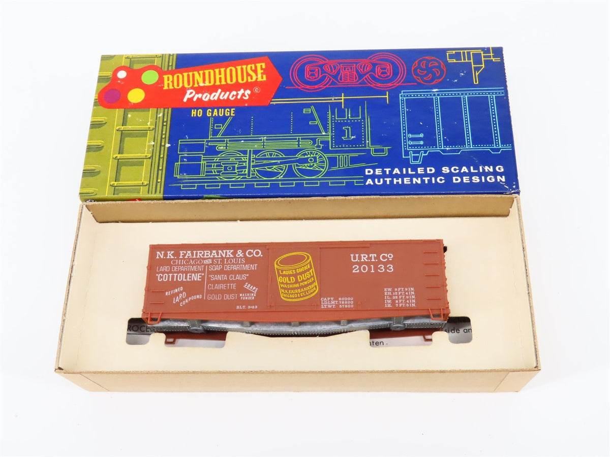 HO Scale Roundhouse Kit #3024 URTC N.K. Fairbank &amp; Co. Billboard Box Car #20133