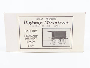 HO Scale Jordan Highway Miniatures Kit #360-102 Standard Delivery Wagon - SEALED