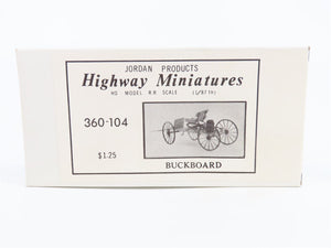 HO Scale Jordan Highway Miniatures Kit #360-104 Buckboard