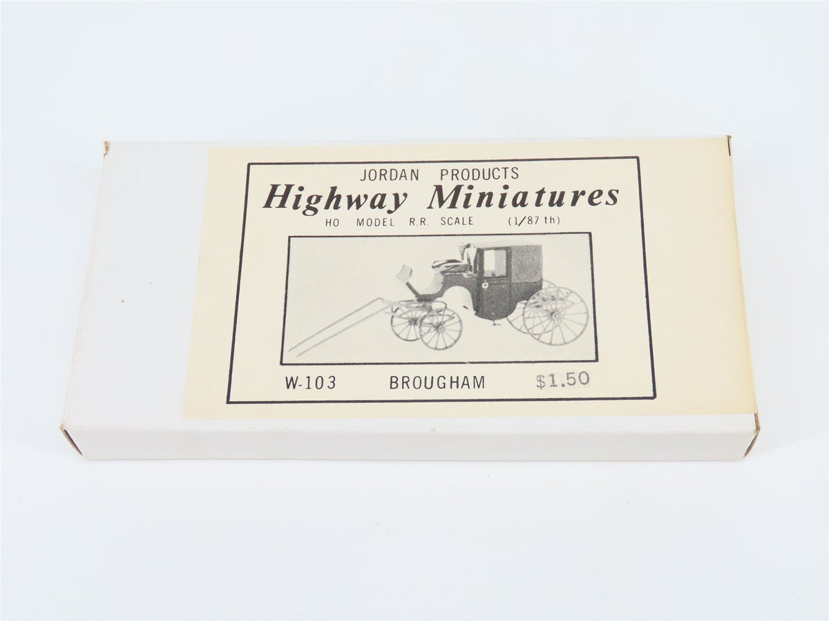 HO Scale Jordan Highway Miniatures Kit #W-103 Brougham