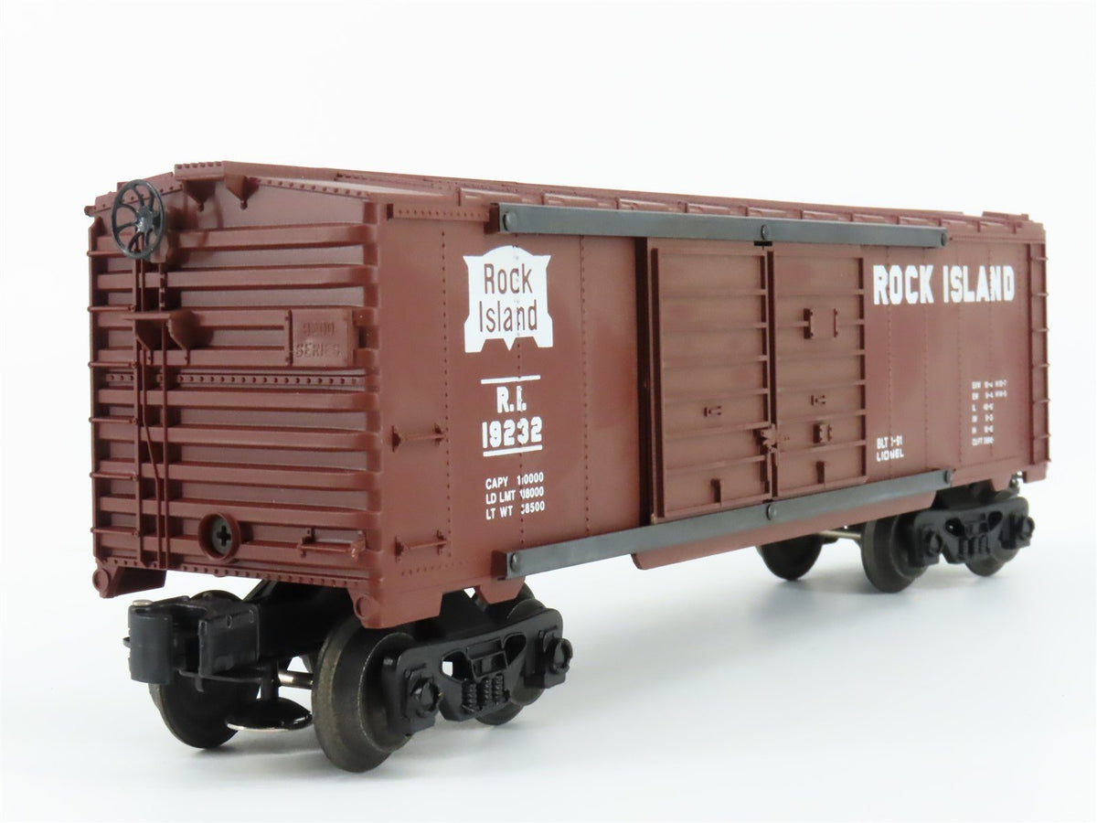 O Gauge 3-Rail Lionel 6-19232 RI Rock Island Double Door Box Car #19232