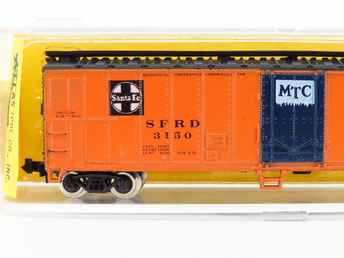 N Scale Atlas 3667 SFRD ATSF Santa Fe 50&#39; Mech Reefer #3150