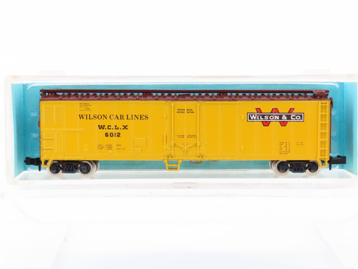 N Scale Atlas 3665 WCLX Wilson Car Lines 50&#39; Mech Reefer #6012