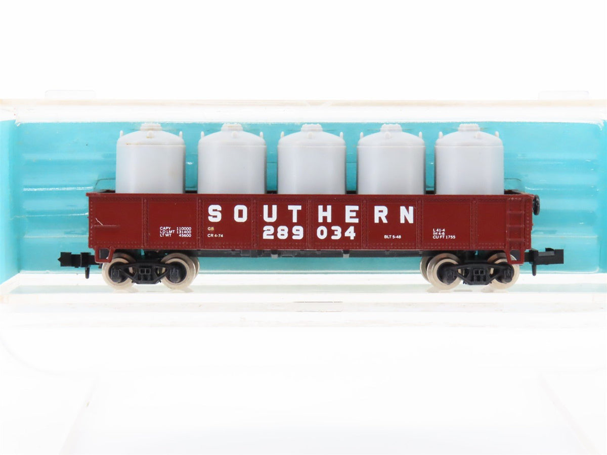 N Scale Atlas 3508 SOU Southern Railway 42&#39; Gondola #289034 w/ Load