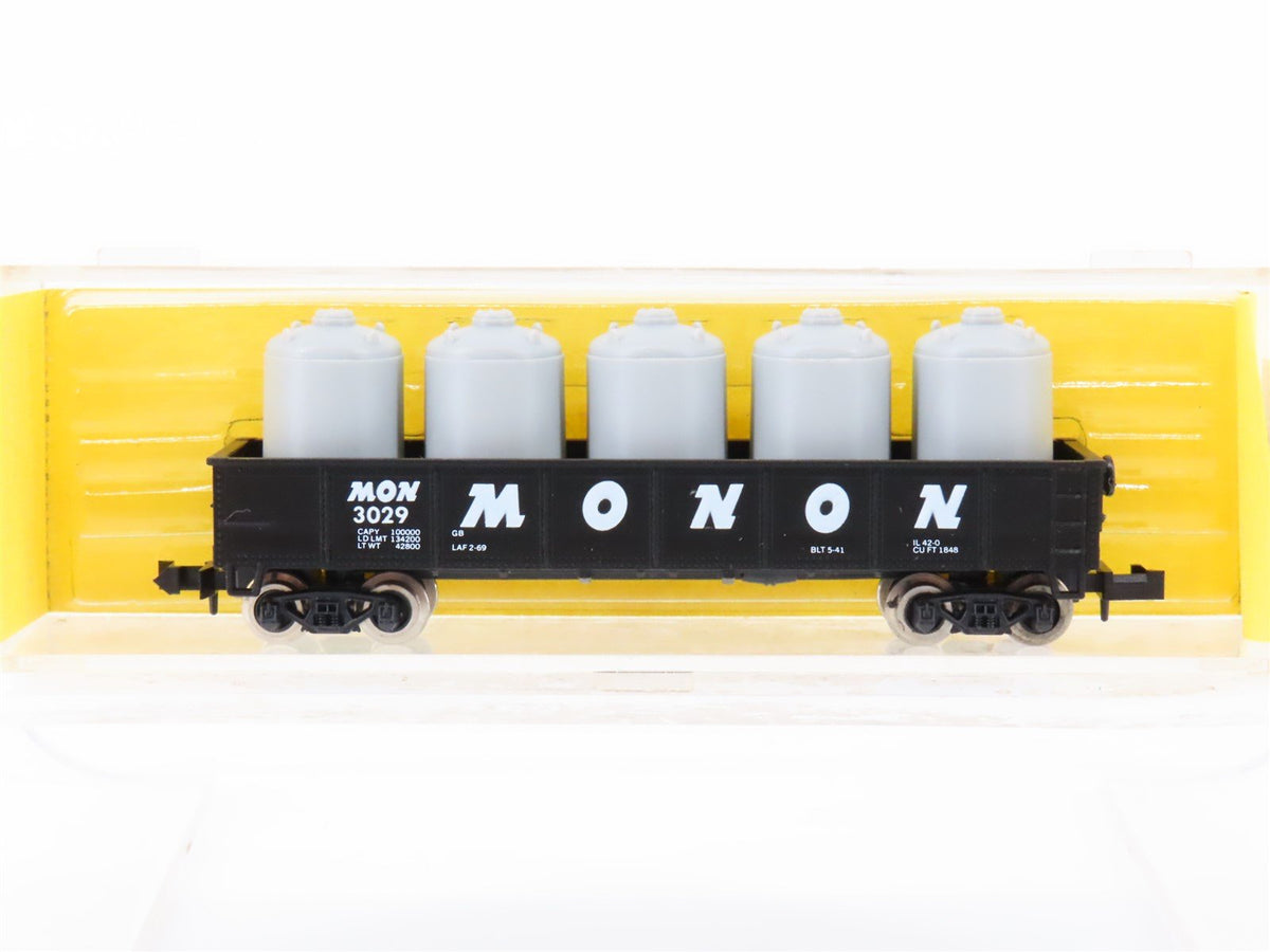 N Scale Atlas 3507 MON Monon Railroad 42&#39; Gondola #3029 w/ Load