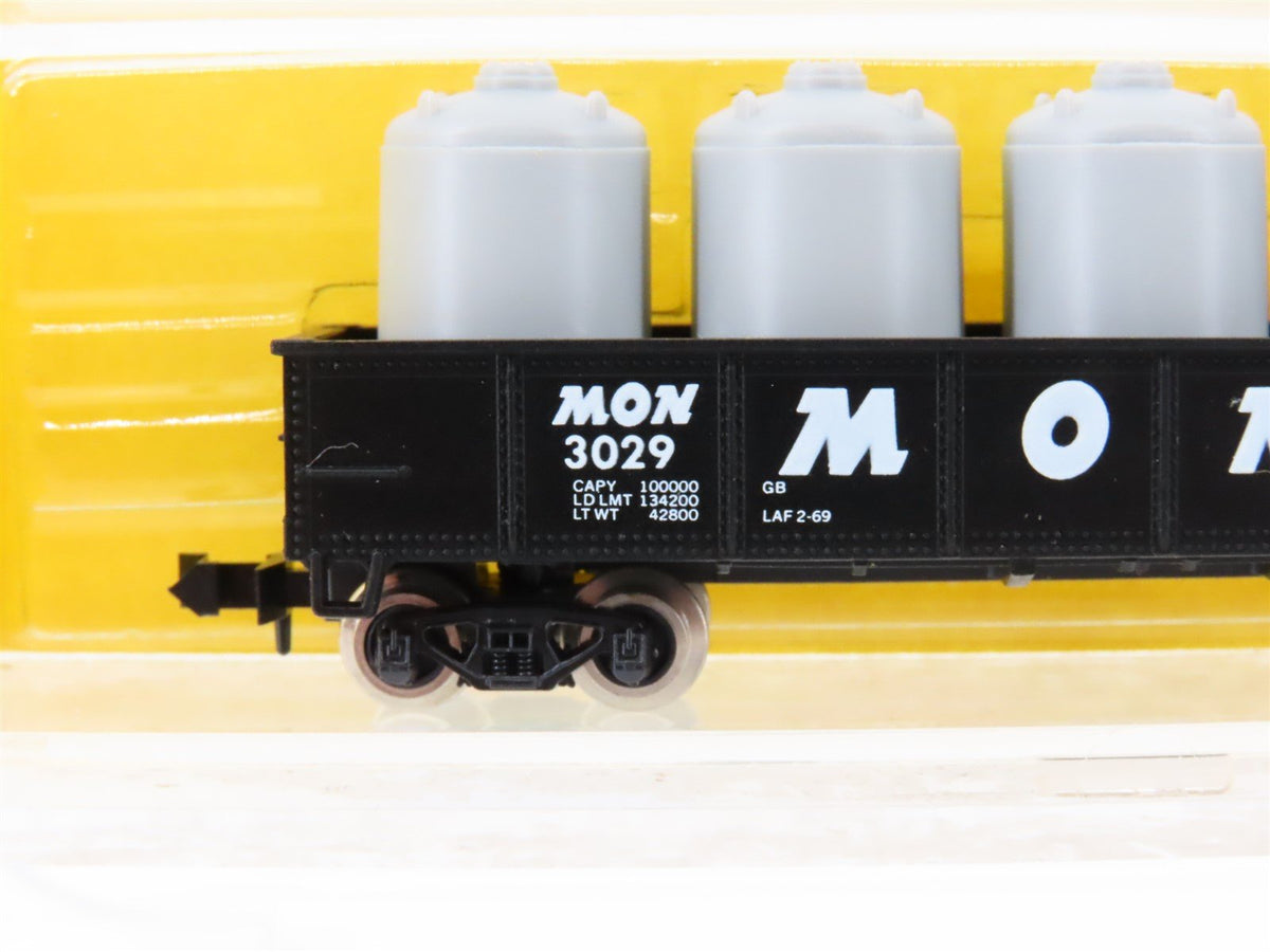 N Scale Atlas 3507 MON Monon Railroad 42&#39; Gondola #3029 w/ Load