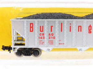 N Atlas 3261 CB&Q Burlington Route 90-Ton 3-Bay Open Hopper #163210 w/ Load