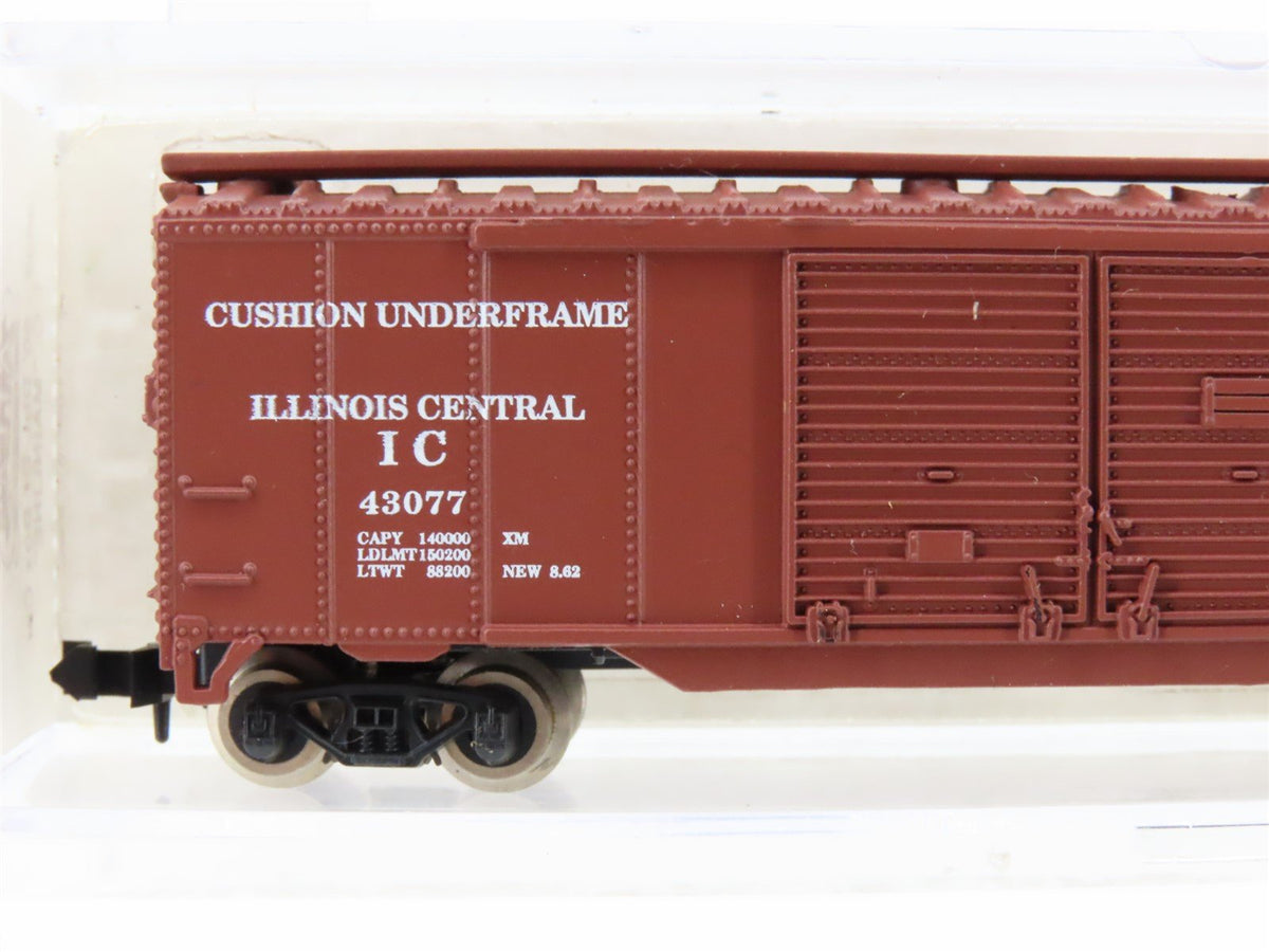 N Scale Atlas 3632 IC Illinois Central &quot;Mainline&quot; 50&#39; Double Door Box Car #43077