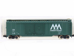 N Scale Atlas 3630 VTR Vermont Railway 50' Double Door Box Car #617