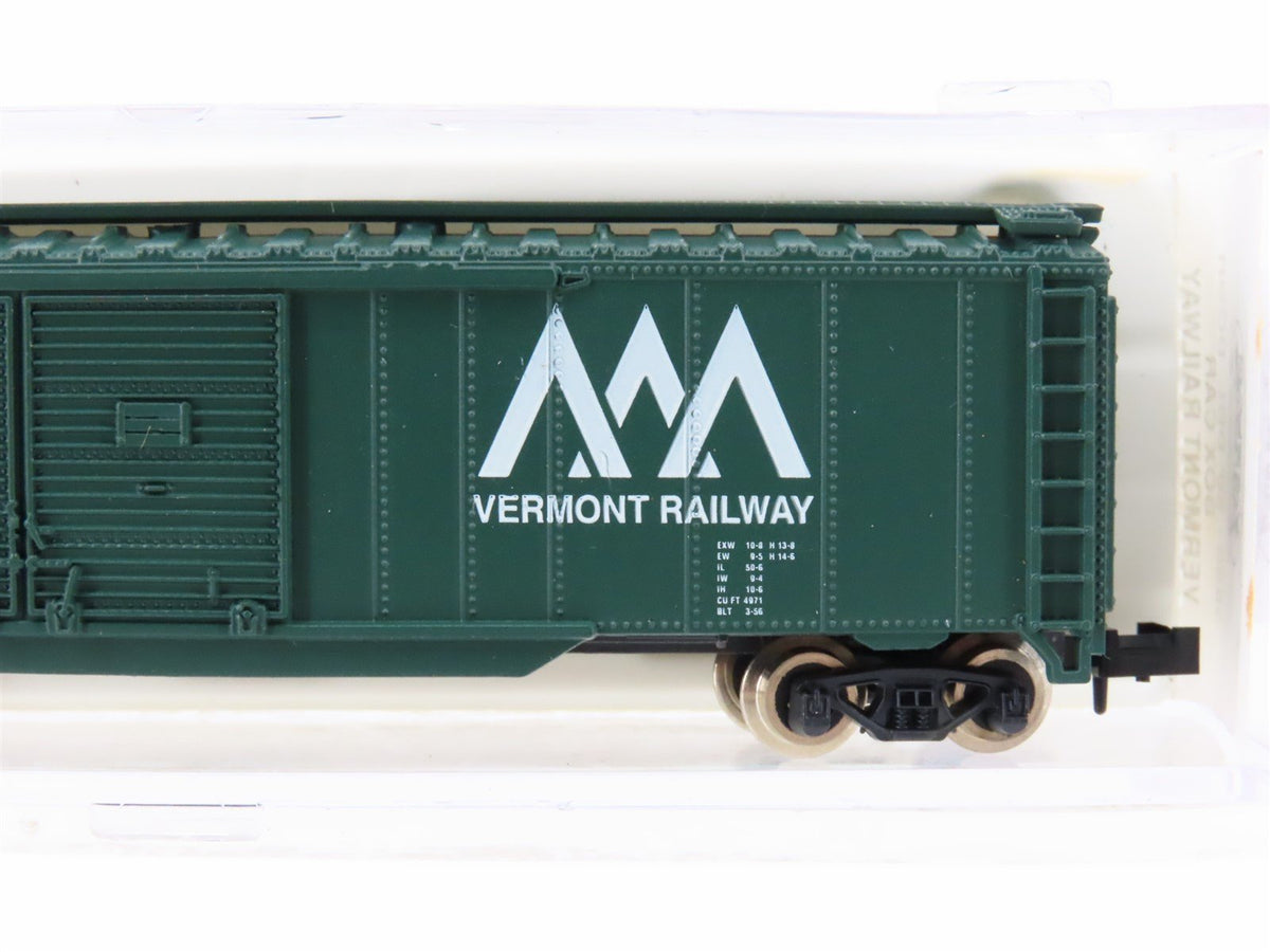 N Scale Atlas 3630 VTR Vermont Railway 50&#39; Double Door Box Car #617