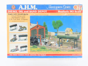 HO 1/87 Scale AHM Kit 5733 Diesel Oil & Sand Depot - Sealed