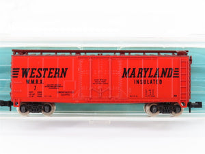 N Scale Atlas 3305 WMRX Western Maryland 40' Insulated Plug Door Box Car #7