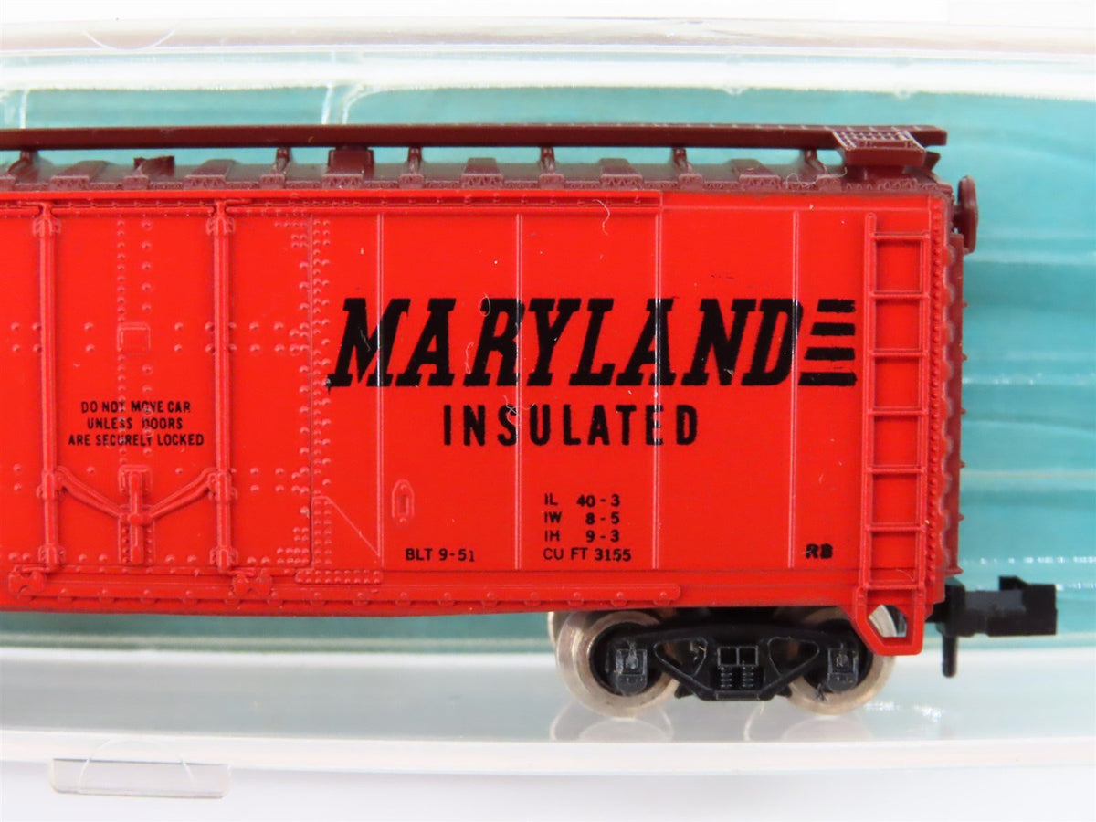 N Scale Atlas 3305 WMRX Western Maryland 40&#39; Insulated Plug Door Box Car #7