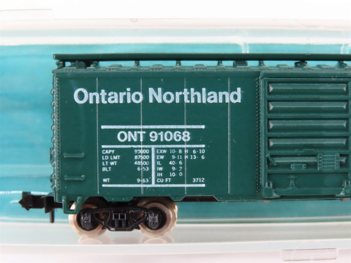 N Scale Atlas 3223 ONT Ontario Northland 40&#39; Single Door Box Car #91068