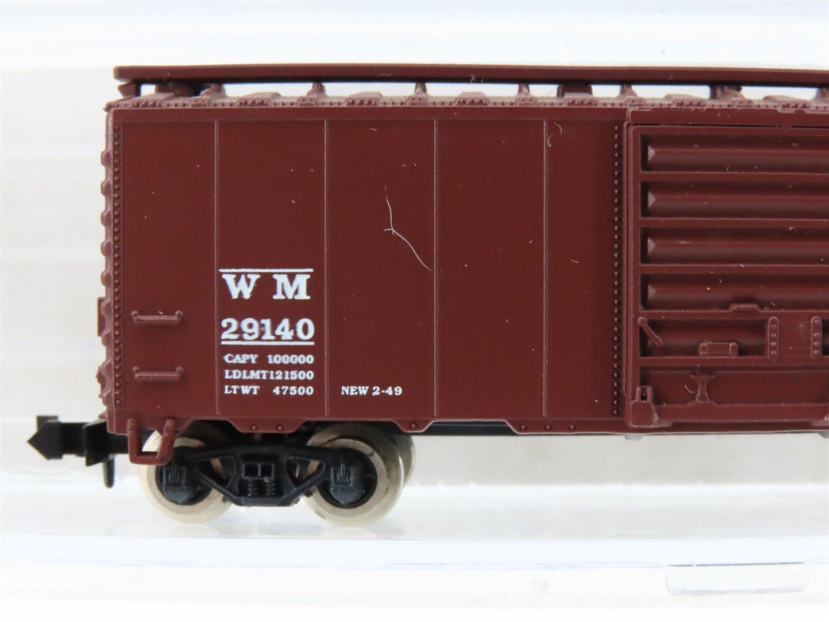 N Scale Atlas 3441 WM Western Maryland &quot;Fireball&quot; 40&#39; Single Door Box Car #29140