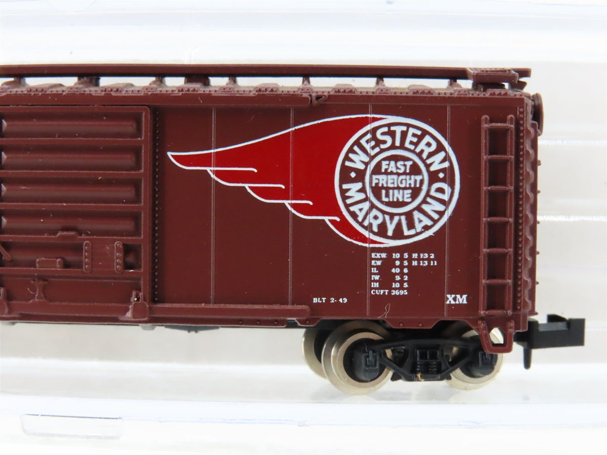 N Scale Atlas 3441 WM Western Maryland &quot;Fireball&quot; 40&#39; Single Door Box Car #29140