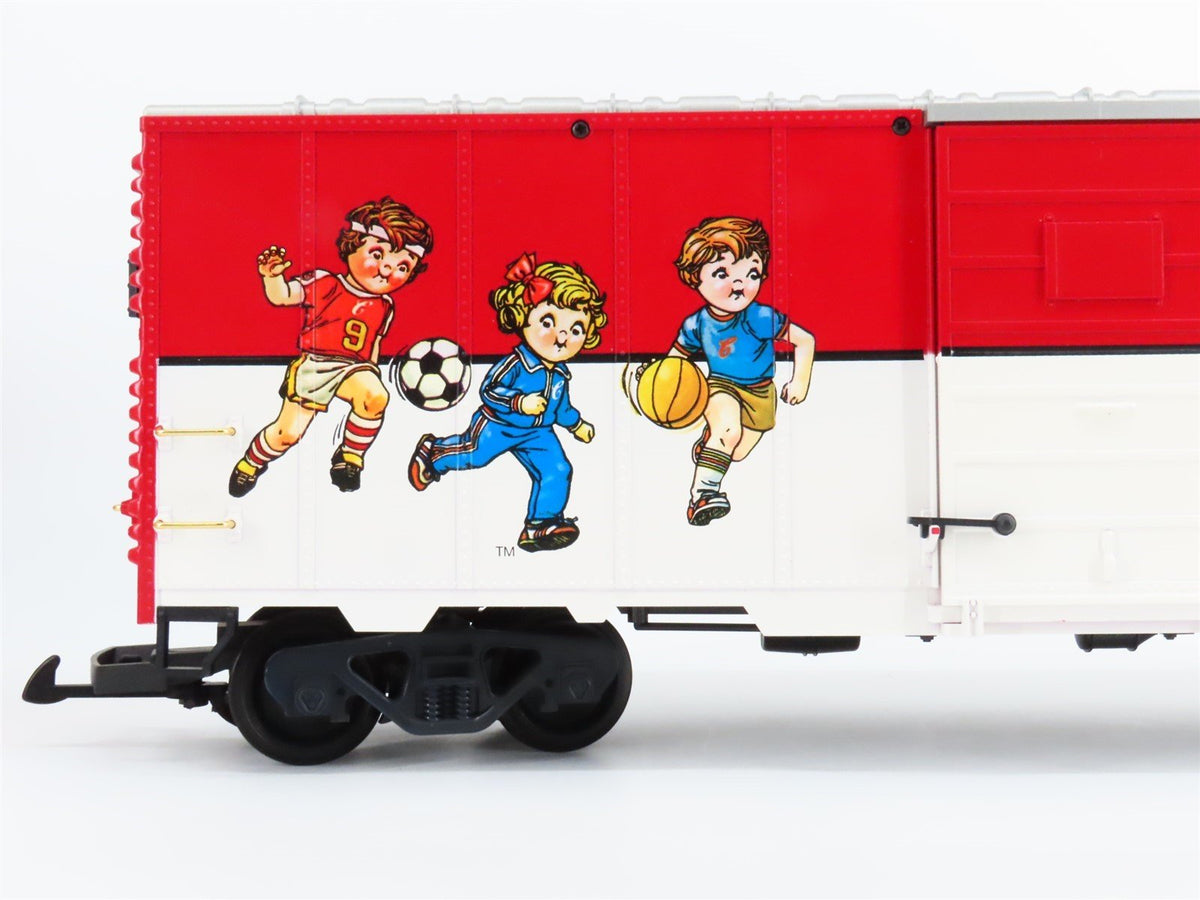 G Scale LGB 41911 Campbells Soup 40&#39; Boxcar No# - Soccer Kids Paint Scheme