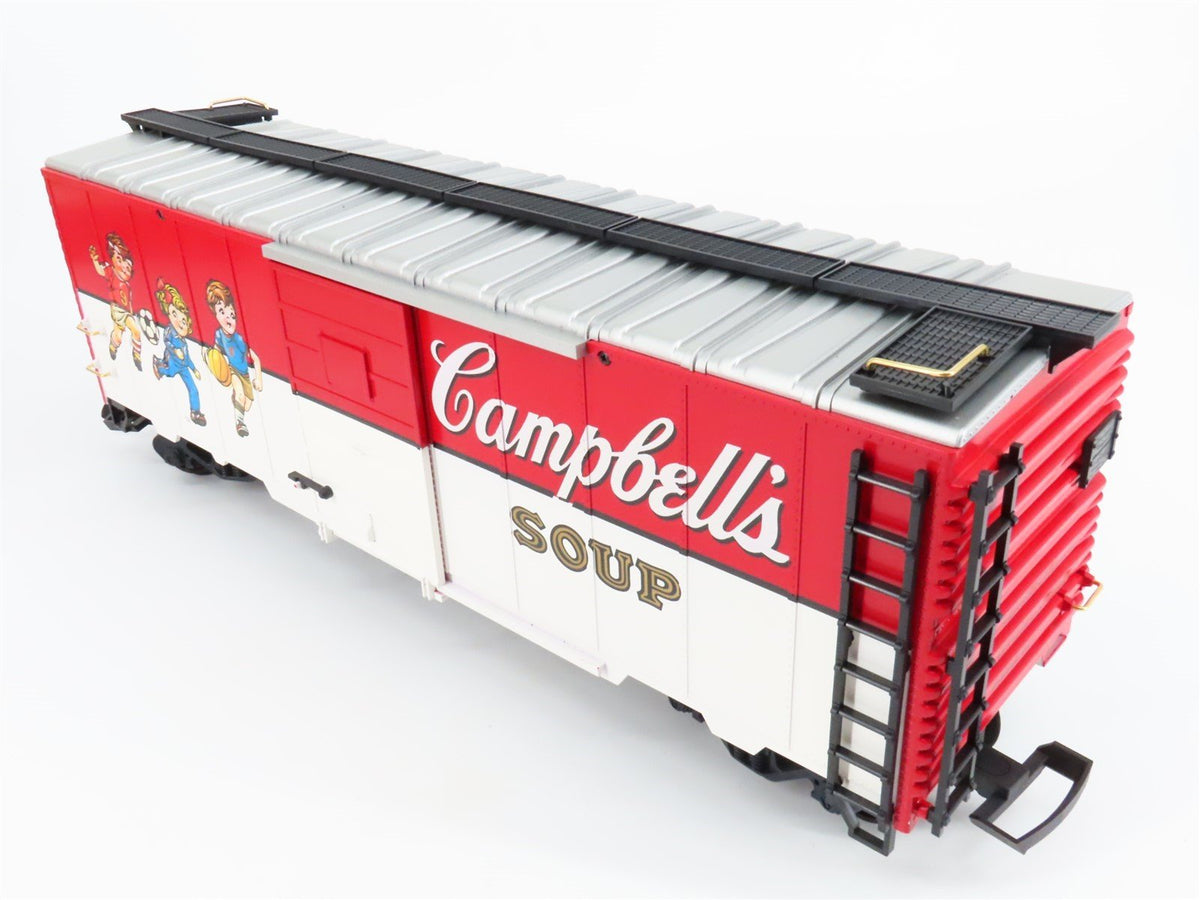 G Scale LGB 41911 Campbells Soup 40&#39; Boxcar No# - Soccer Kids Paint Scheme