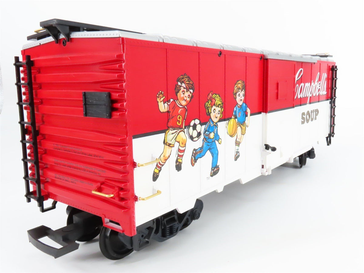 G Scale LGB 41911 Campbells Soup 40&#39; Boxcar No# - Soccer Kids Paint Scheme