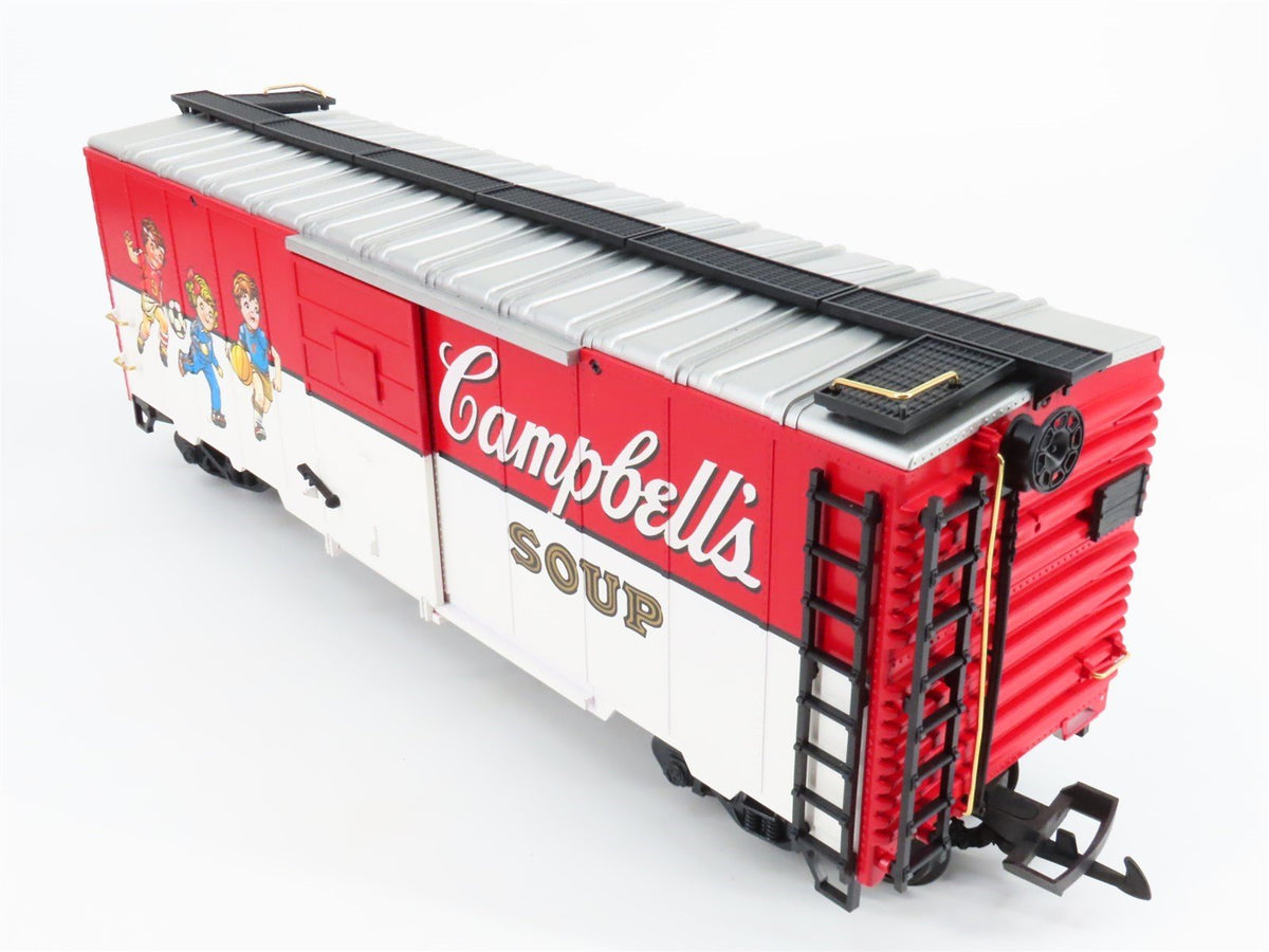 G Scale LGB 41911 Campbells Soup 40&#39; Boxcar No# - Soccer Kids Paint Scheme