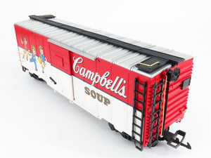 G Scale LGB 41911 Campbells Soup 40' Boxcar No# - Soccer Kids Paint Scheme