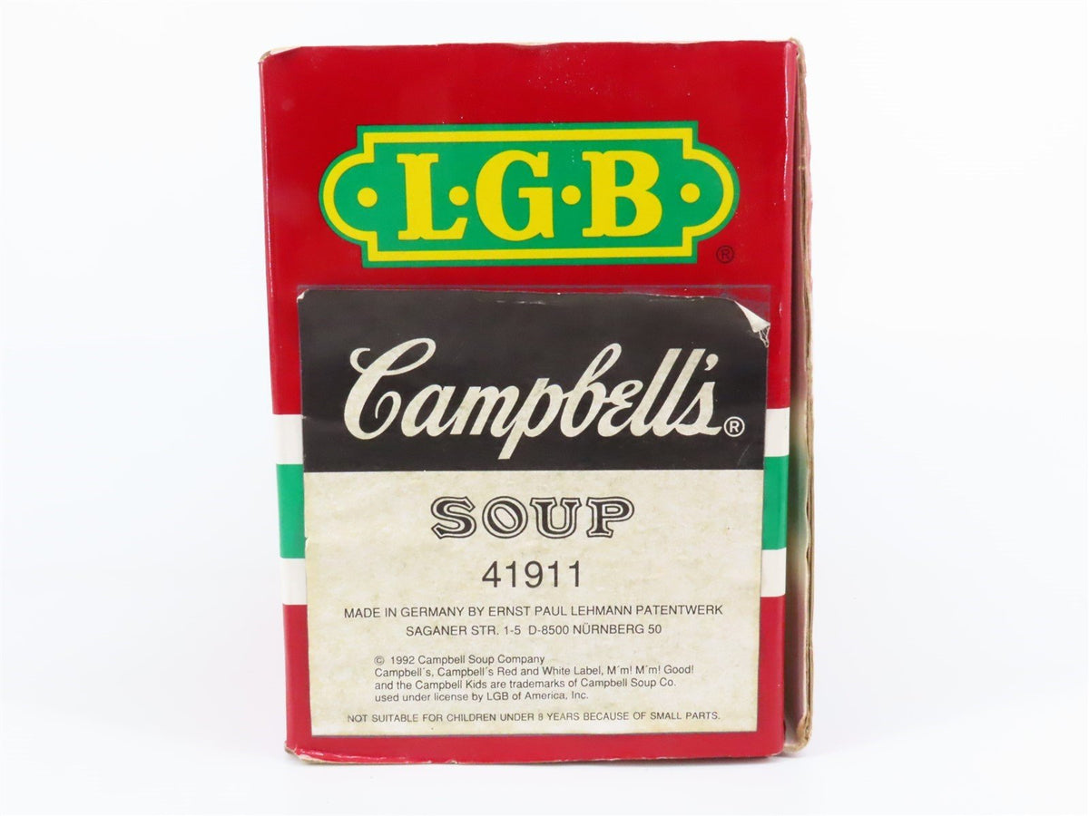 G Scale LGB 41911 Campbells Soup 40&#39; Boxcar No# - Soccer Kids Paint Scheme