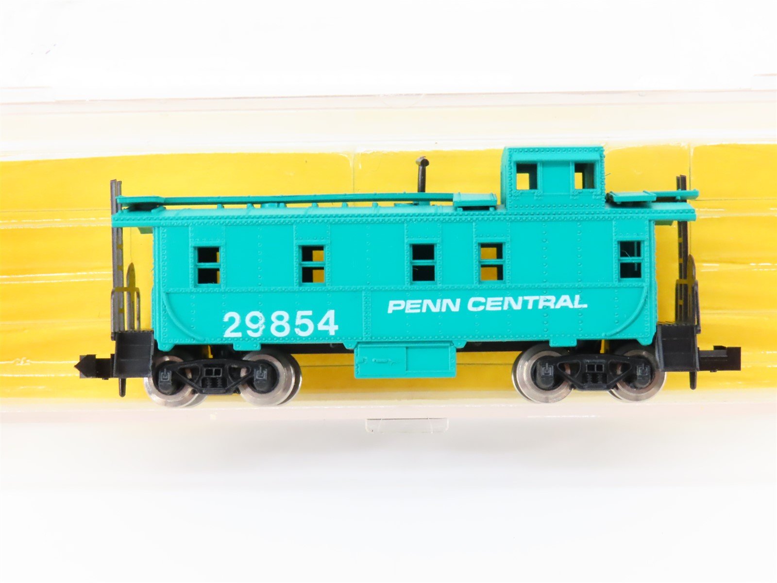 N Scale Atlas 3584 PC Penn Central Offset Cupola Steel Caboose #29854