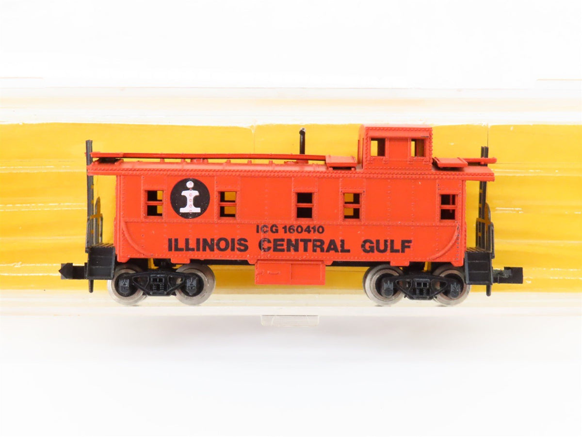 N Scale Atlas 3581 ICG Illinois Central Gulf Offset Cupola Steel Caboose #160410