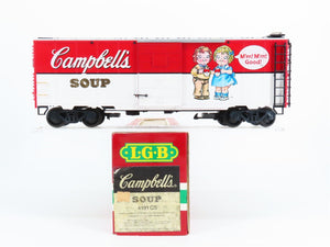 G Scale LGB 4191 CS Campbells Soup 40' Boxcar No# - Kids w/ Soup Paint Scheme