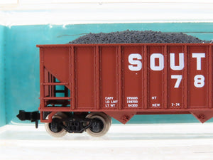 N Scale Atlas 3272 SOU Southern Railway 90-Ton 3-Bay Open Hopper #78932 w/ Load