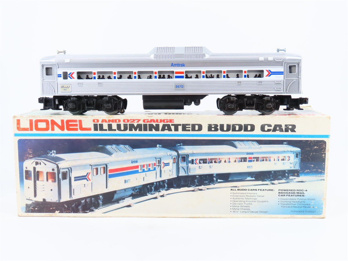 O Gauge 3-Rail Lionel 6-8870 Amtrak Budd RDC-1 Passenger Diesel #8870 Unpowered