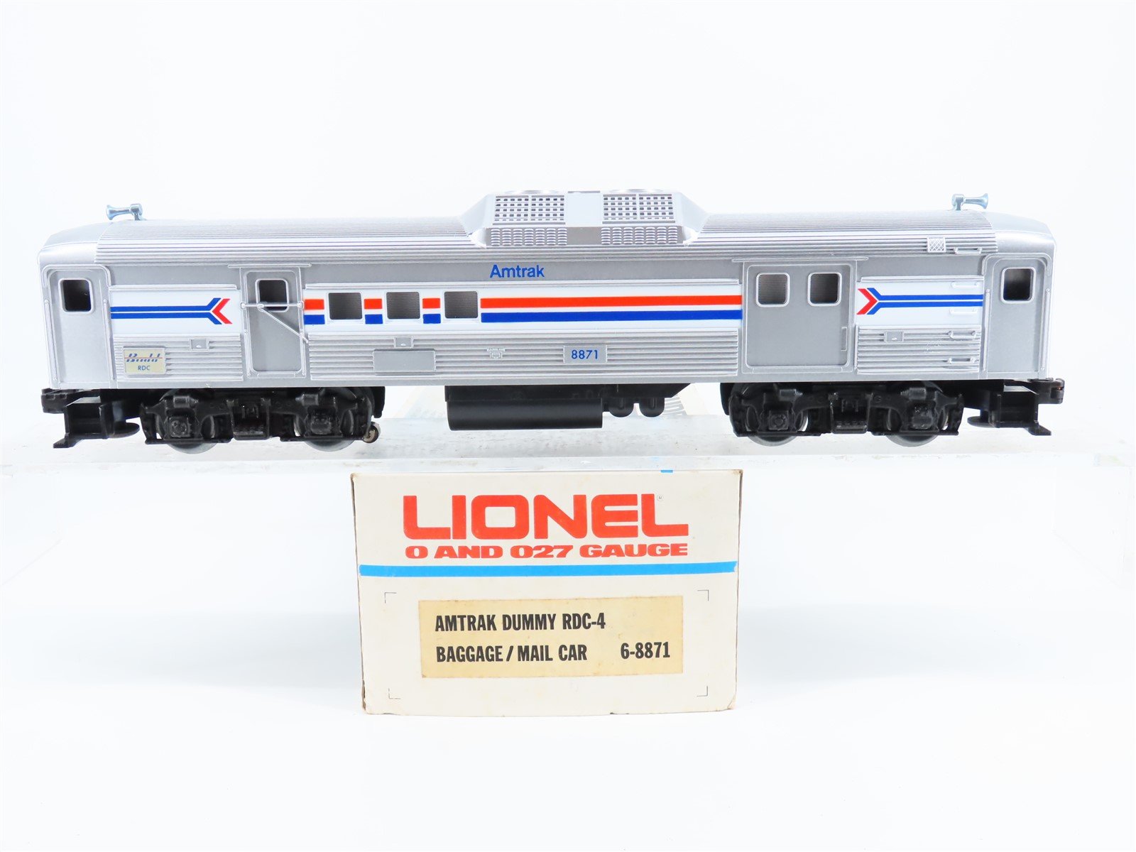 O Gauge 3-Rail Lionel 6-8871 Amtrak RDC-4 Baggage / Mail Diesel #8871 Unpowered