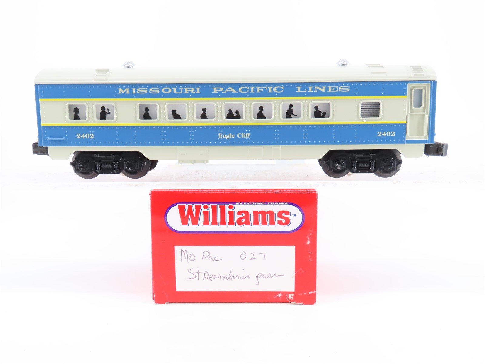 O Gauge 3-Rail Williams 027 MP Missouri Pacific Streamliner Passenger #2402