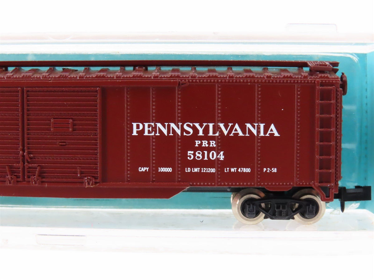 N Scale Atlas 3605 PRR Pennsylvania 50&#39; Double Door Box Car #58104