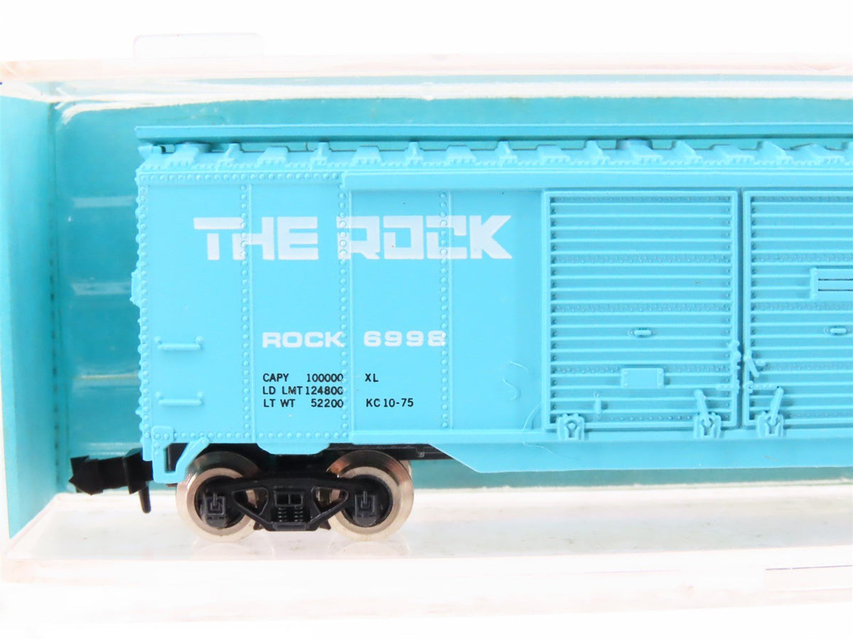 N Scale Atlas 3603 RI Rock Island &quot;The Rock&quot; 50&#39; Double Door Box Car #6998