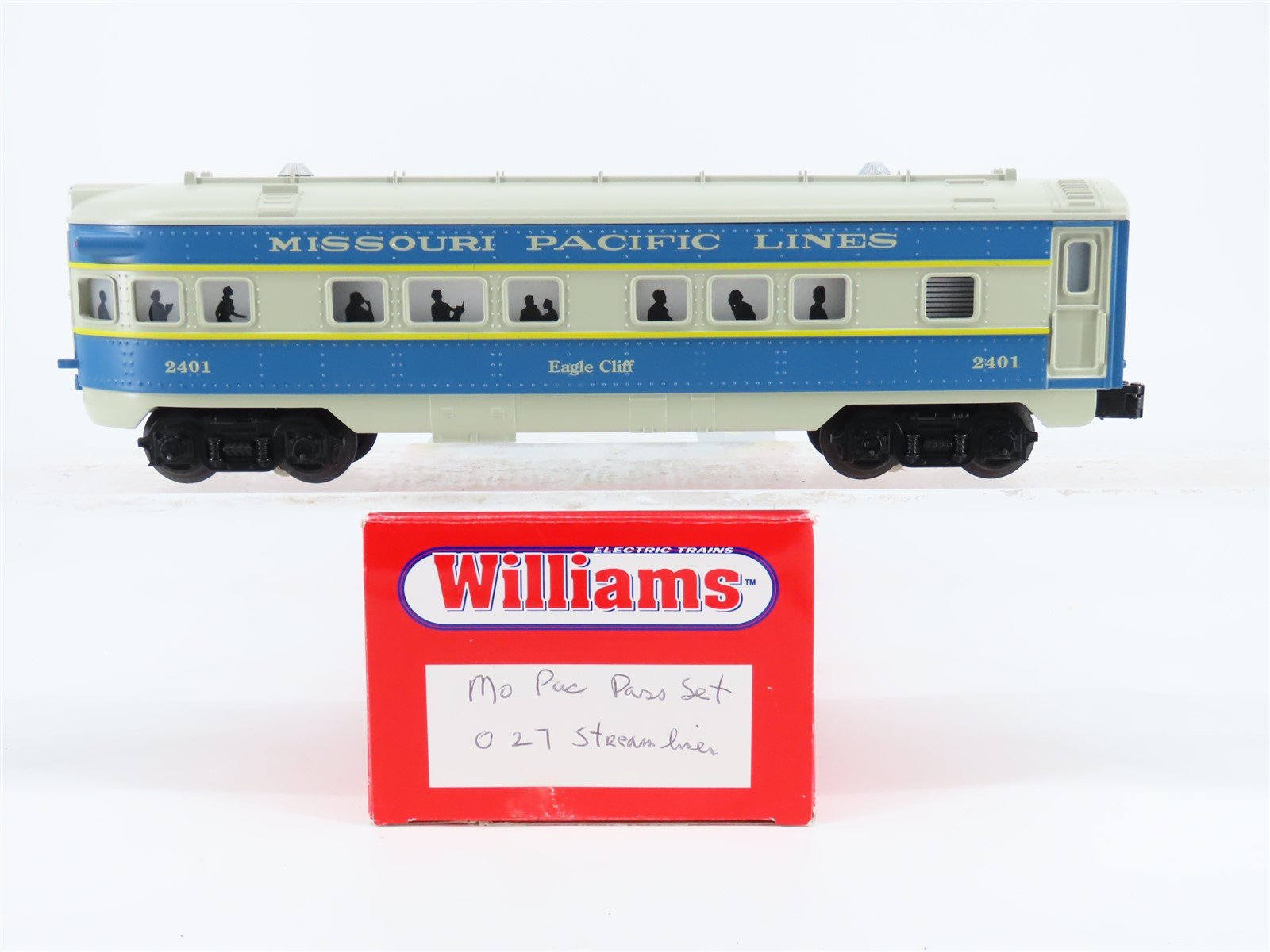 O Gauge 3-Rail Williams 027 MP Missouri Pacific Observation Passenger #2401