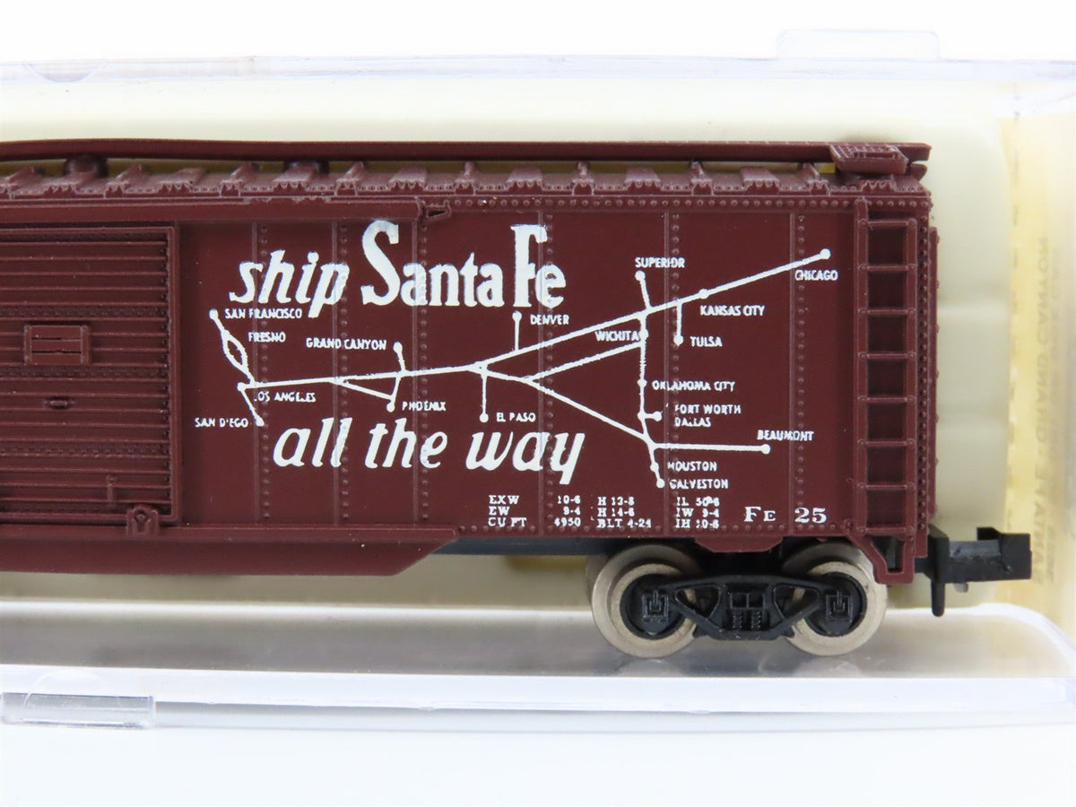 N Atlas 3628 ATSF Santa Fe &quot;Grand Canyon / Map&quot; 50&#39; Double Door Box Car #10581