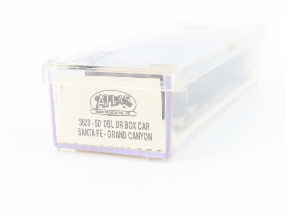 N Atlas 3628 ATSF Santa Fe &quot;Grand Canyon / Map&quot; 50&#39; Double Door Box Car #10581