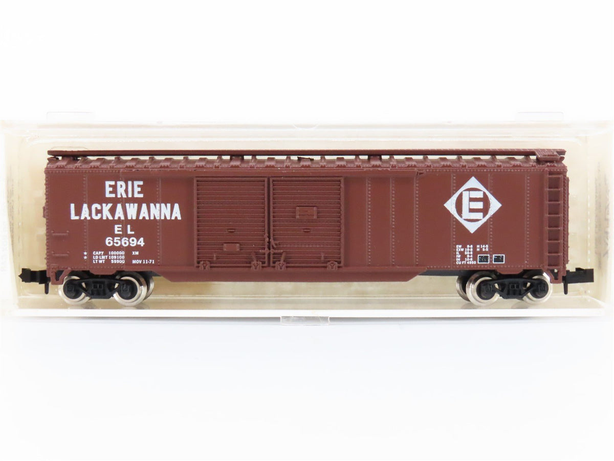 N Scale Atlas 3629 EL Erie Lackawanna 50&#39; Double Door Box Car #65694