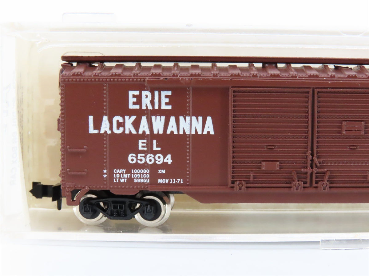 N Scale Atlas 3629 EL Erie Lackawanna 50&#39; Double Door Box Car #65694