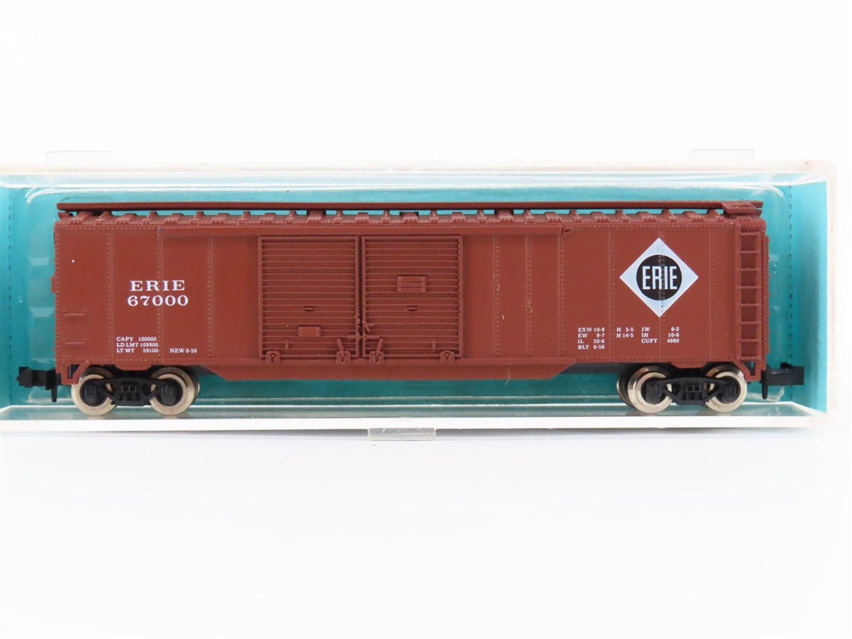 N Scale Atlas 3619 ERIE Railroad 50&#39; Double Door Box Car #67000