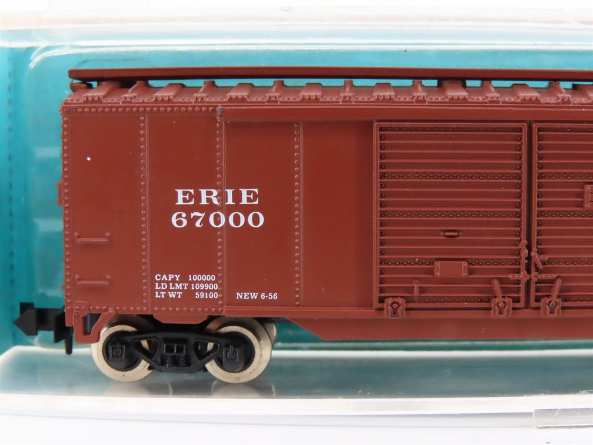 N Scale Atlas 3619 ERIE Railroad 50&#39; Double Door Box Car #67000