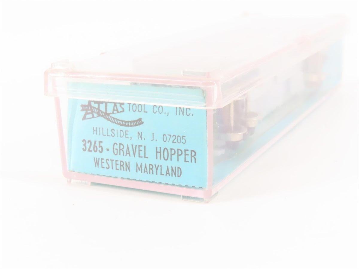 N Scale Atlas 3265 WM Western Maryland 3-Bay Gravel Hopper #85090 w/ Load