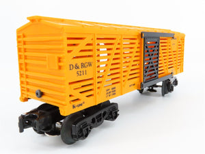 O Gauge 3-Rail K-Line K-5211 D&RGW Rio Grande Stock Car #5211