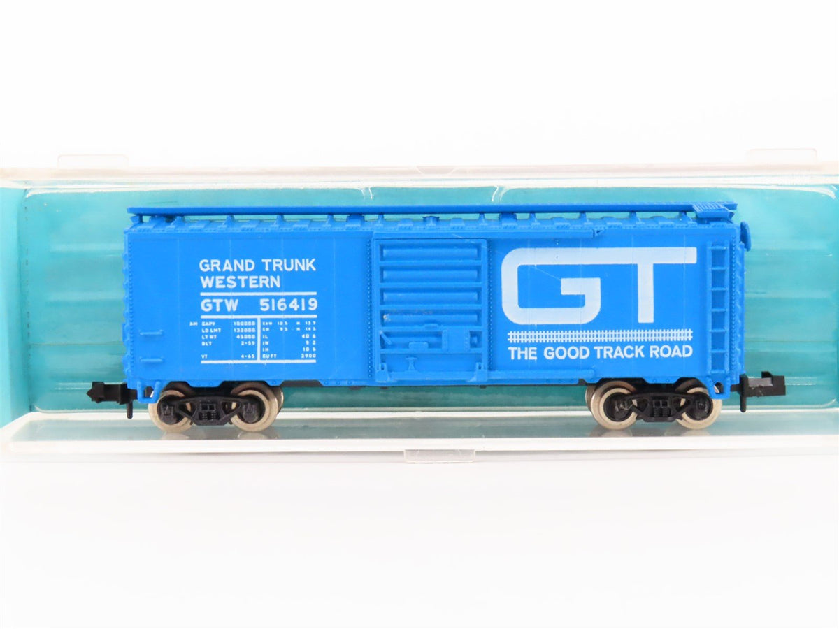 N Scale Atlas 3408 GTW Grand Trunk Western 40&#39; Single Door Box Car #516419