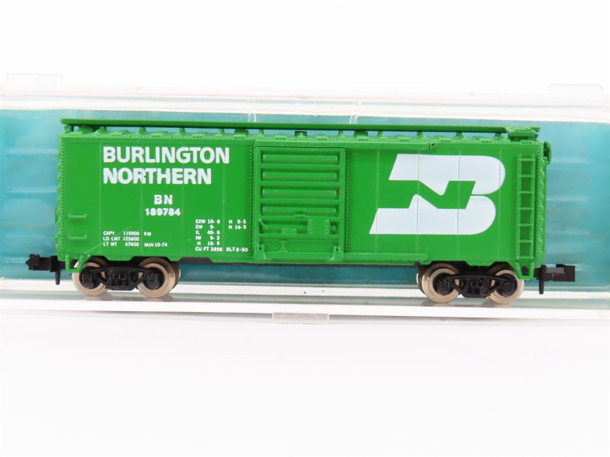 N Scale Atlas 3407 BN Burlington Northern 40&#39; Single Door Box Car #189784